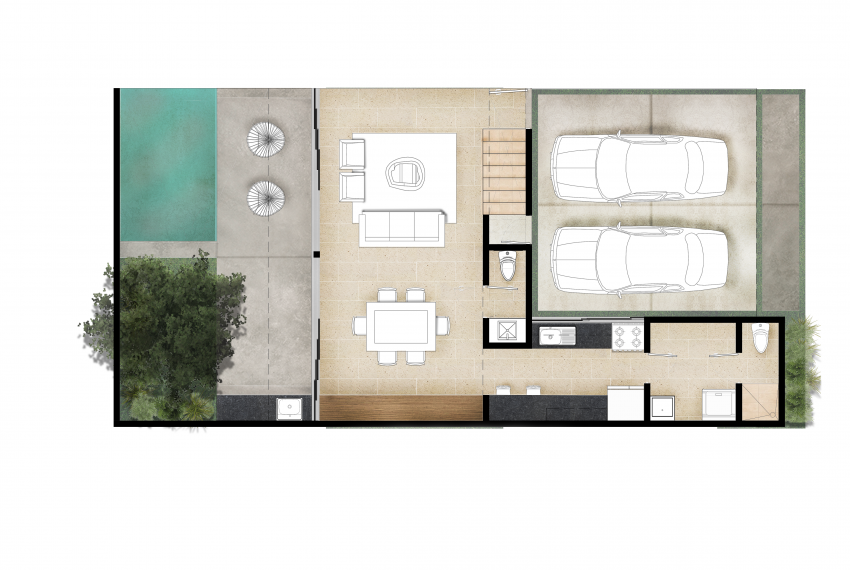 PLANTA BAJA - TOWNHOUSE 01