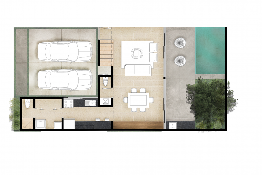 PLANTA BAJA - TOWNHOUSE 02