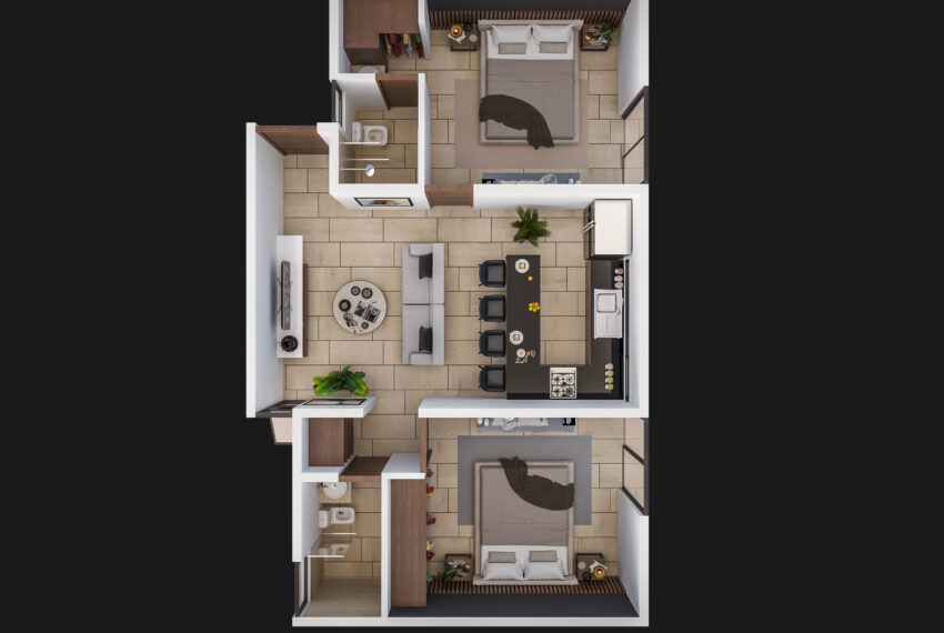 PLANTA 3D-DEPARTAMENTO 2