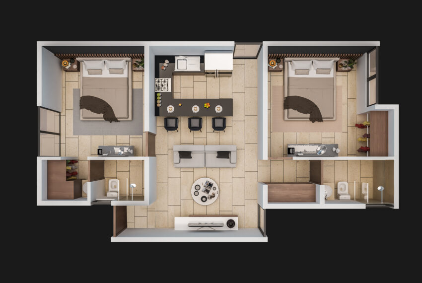 PLANTA 3D-DEPARTAMENTO 3