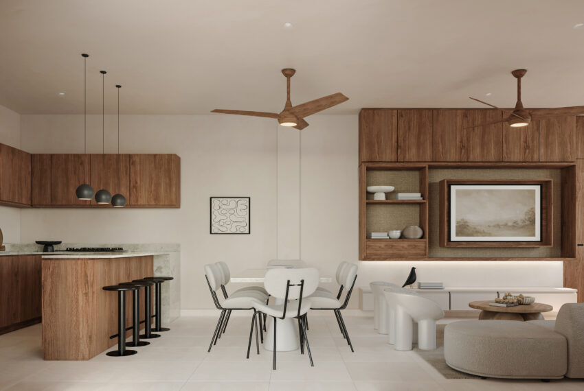 15-BNT-Área Social Depto. Modelo Home Apartment