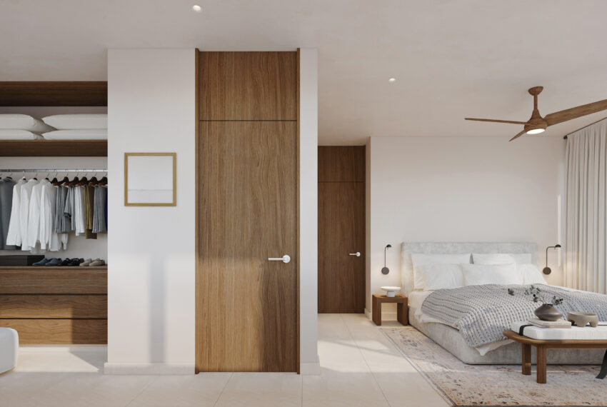 18-BNT-Recámara Principal y Closet Modelo Home Apartment