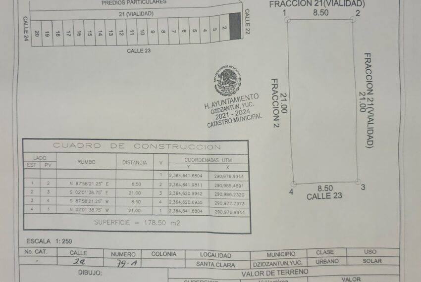 PLANO TERRENO SANTA CLARA